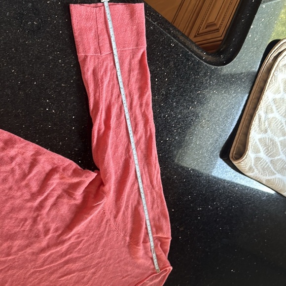 Eileen fisher quarter sleeve medium light knit top pink organic linen - Picture 7 of 16